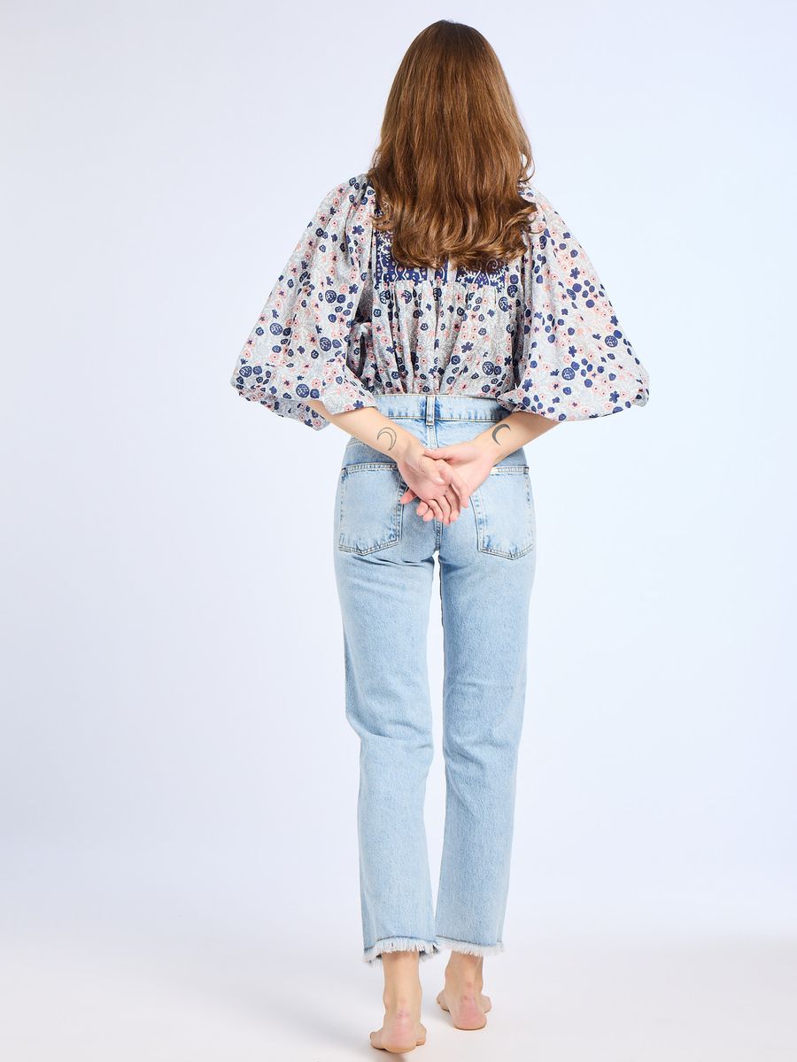 Charlie Blouse Navy Floral