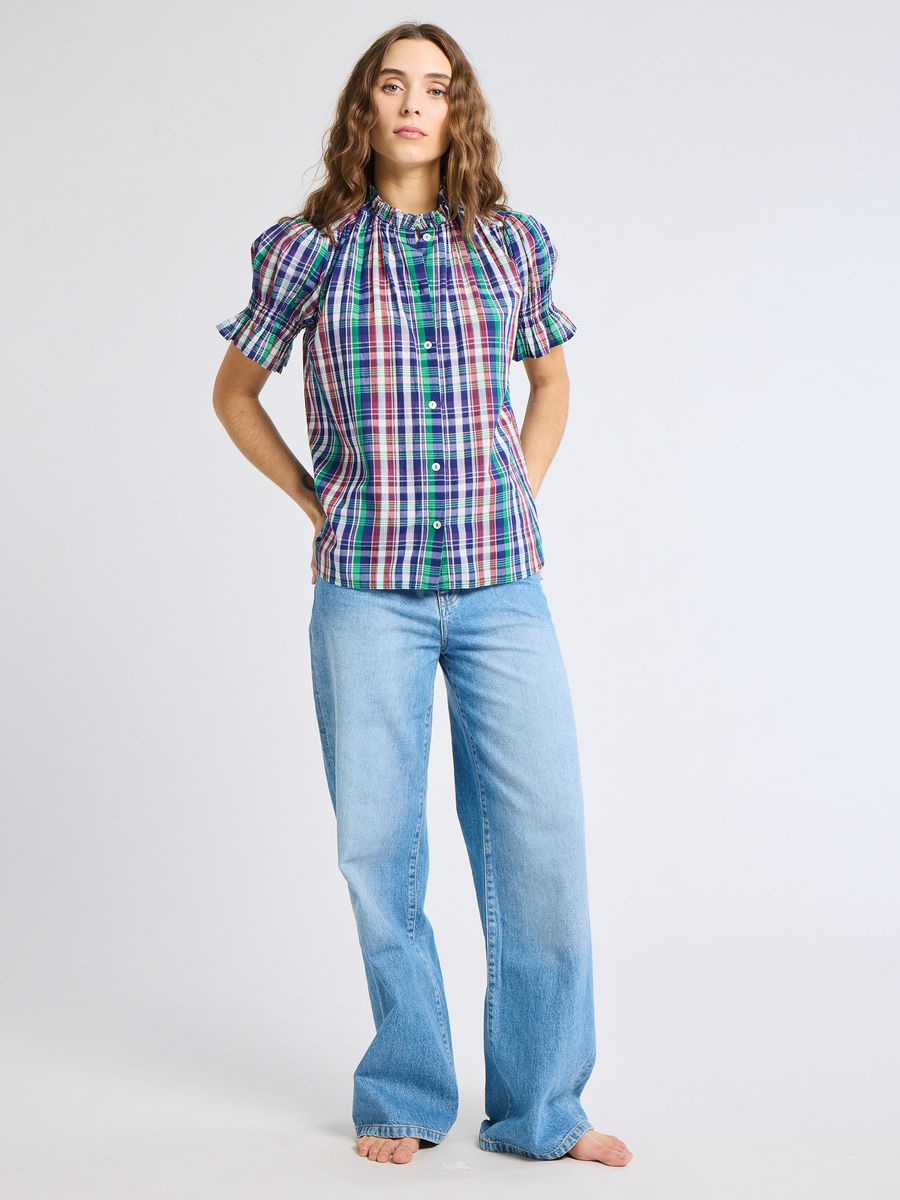 Marnie Blouse Ivy Plaid