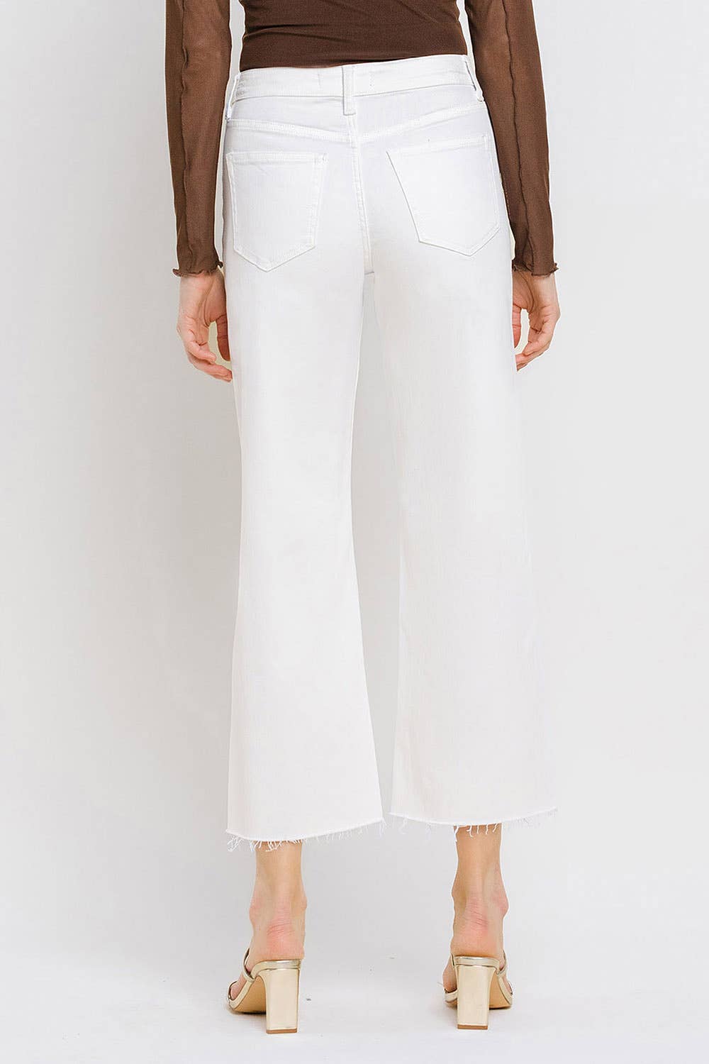 RAW HEM CROP WIDE LEG