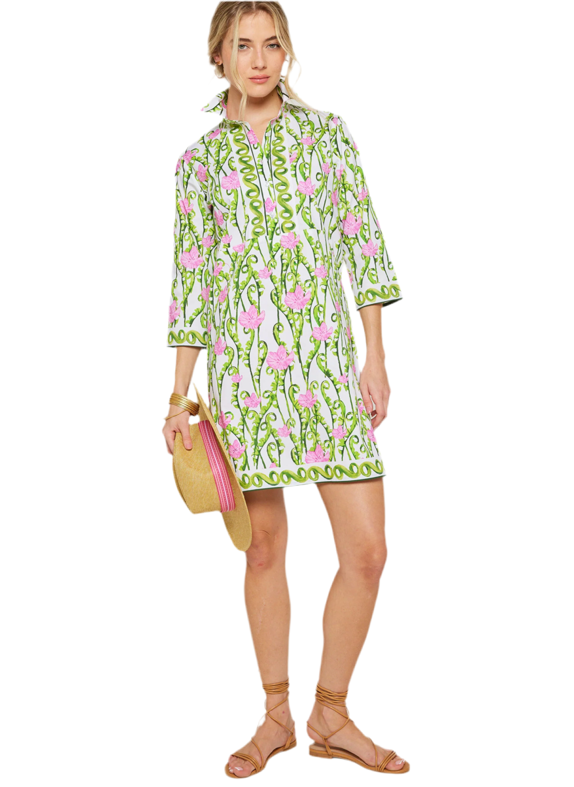 Blooming Shirt Dress