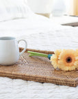 Rattan Rectangular Flat Tray