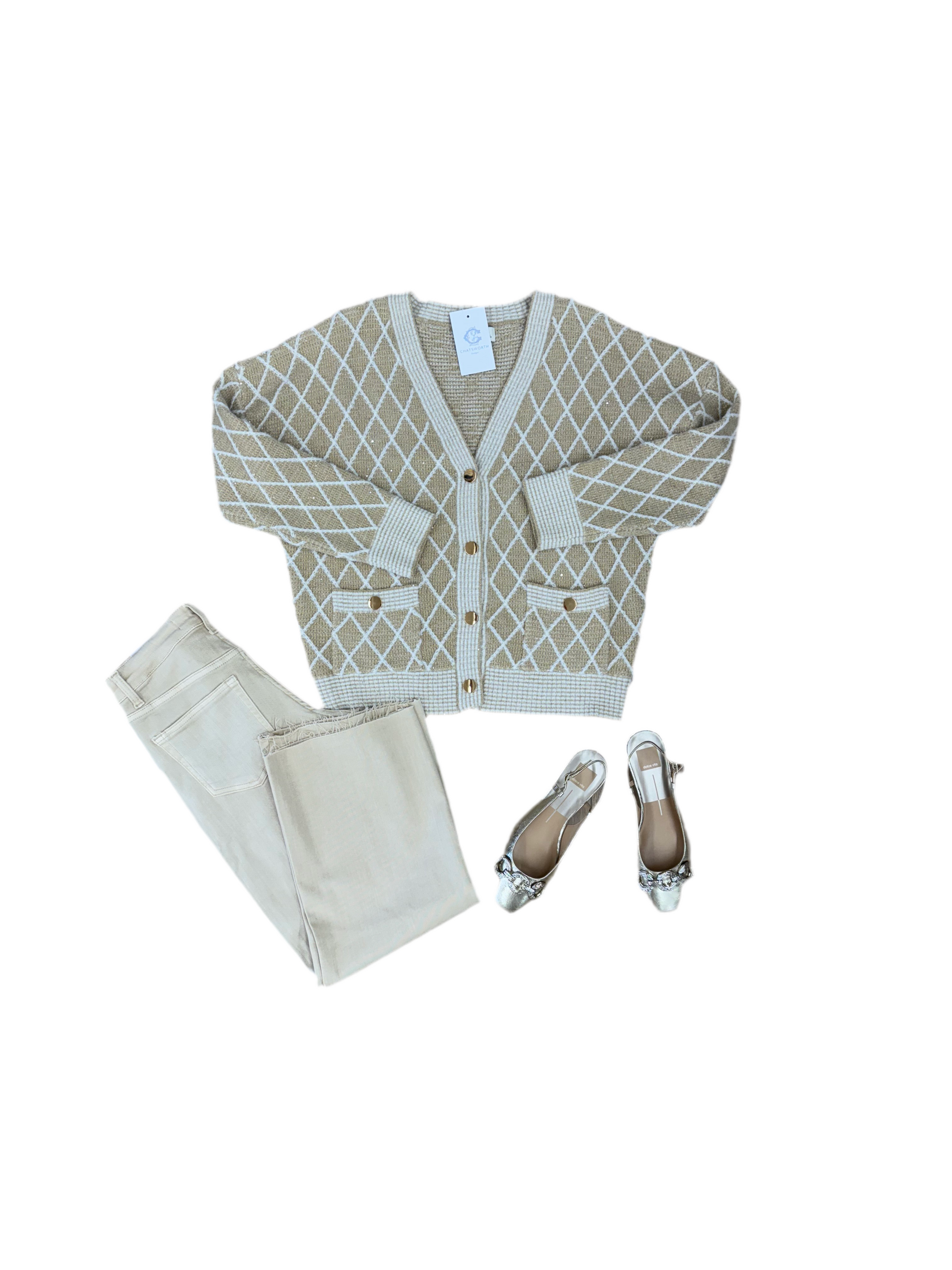 Diamond Pattern Cardigan