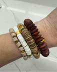 Calista Stack Bracelet Brown