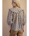 Scalloped Peter Pan Blouse
