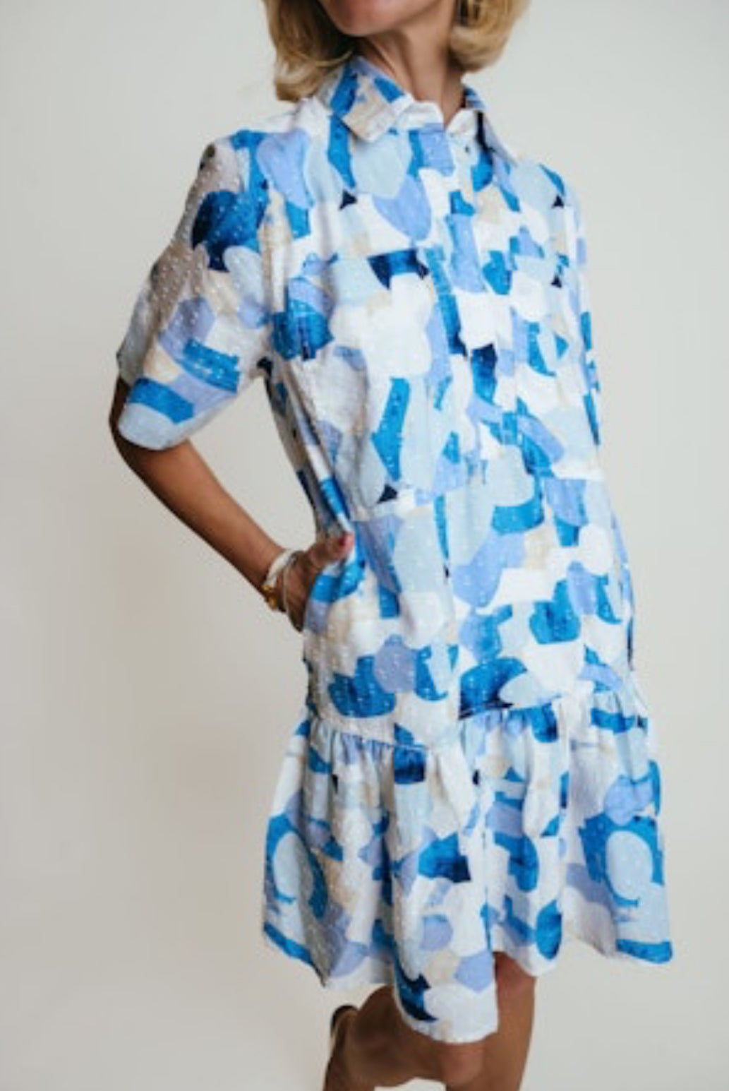 Lola Dress Sea Pebble