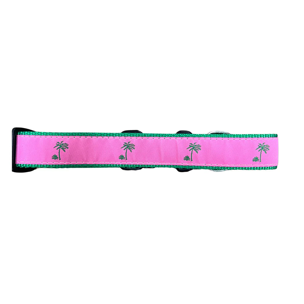 Pink Palm Dog Collar
