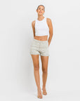 Sage Cuffed Denim Shorts