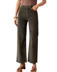 Corduroy Wide Leg Crop