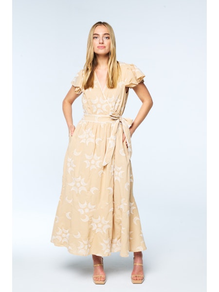 Evelyn Emb Maxi Dress