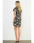 Black/Brown Floral Dress