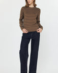 Brown Stripe Sweater