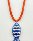 Blue Tropical Fish Necklace