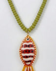 Orange Tropical Fish Necklace