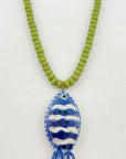 Blue Tropical Fish Necklace