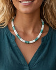 Turquoise Shell Beaded Necklace