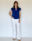 Olene Blouse Lake Blue