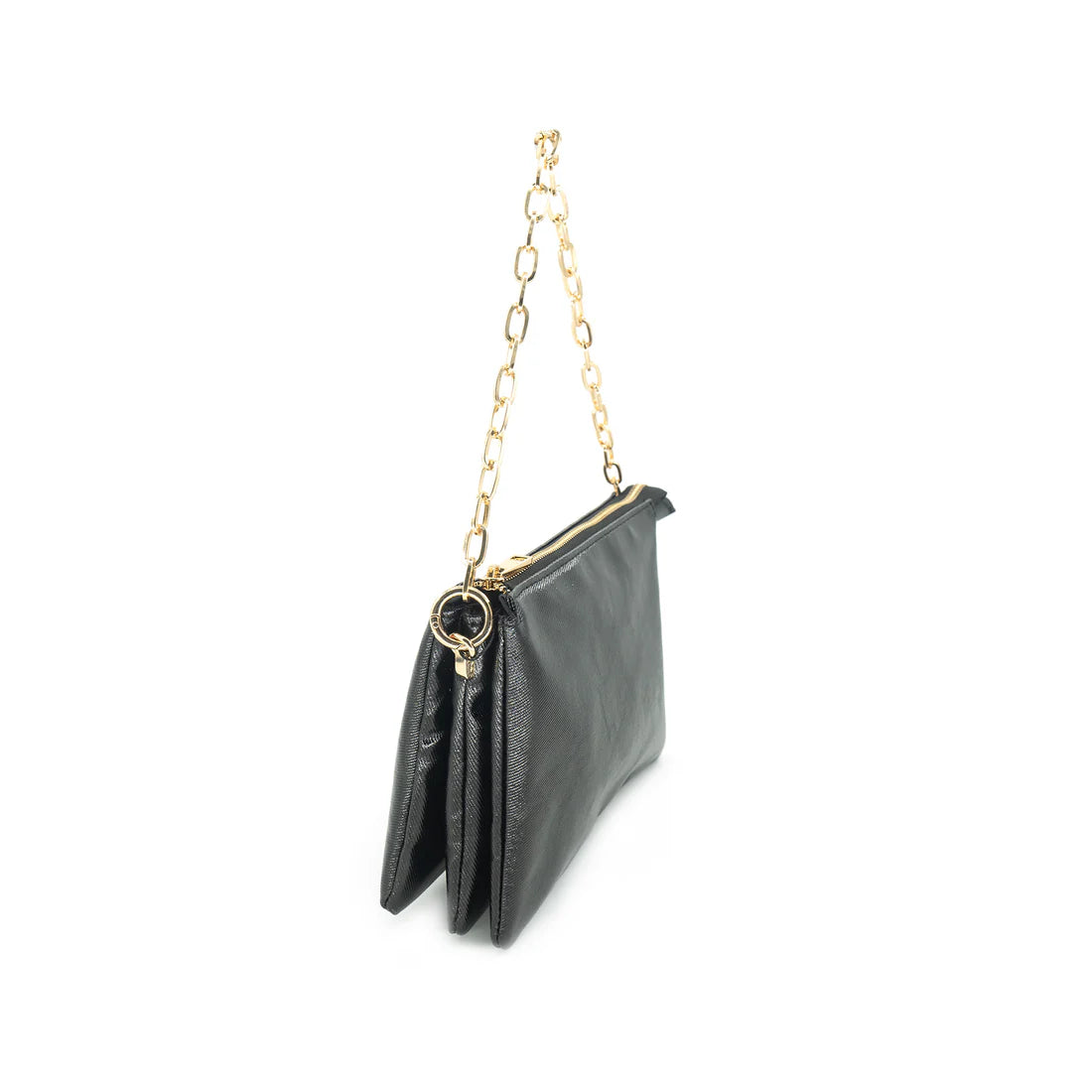 Metallic Crossbody Clutch