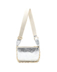 Metallic Crossbody Clutch