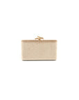 Velvet Bamboo Handle Clutch