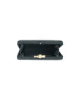 Velvet Bamboo Handle Clutch