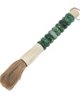 Large Green Jade Abacus Calligraphy Brush