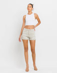 Sage Cuffed Denim Shorts