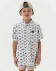 Youth Perf. Button Up - Flying Mallard