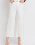 RAW HEM CROP WIDE LEG