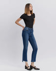 Raw Step Hem Crop Flare