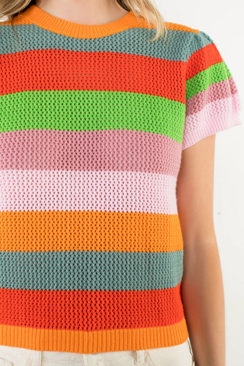 Multi Stripe Summer Sweater