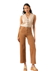Corduroy Wide Leg Crop