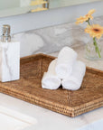 Rattan Rectangular Flat Tray