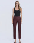 Coated High Rise Slim Straight