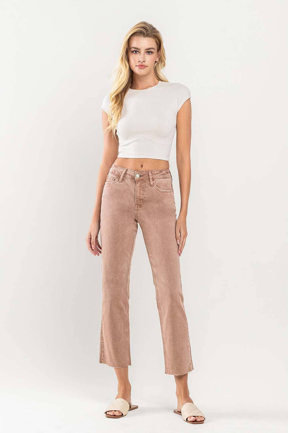 CROP RAW HEM STRAIGHT