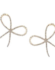 Rhinestone Bow Earrings