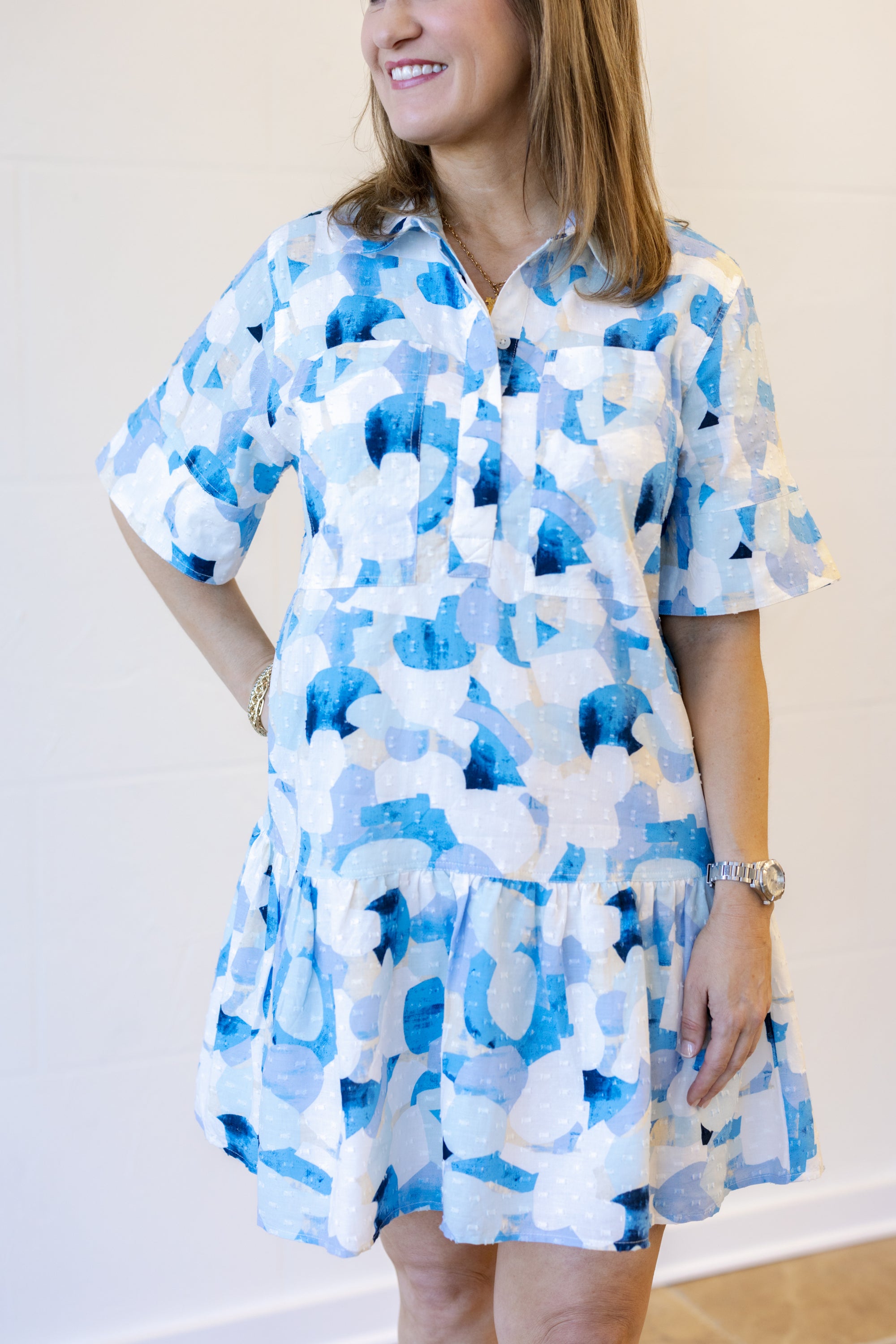 Lola Dress Sea Pebble