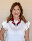 Lucky Fish Necklace Raspberry