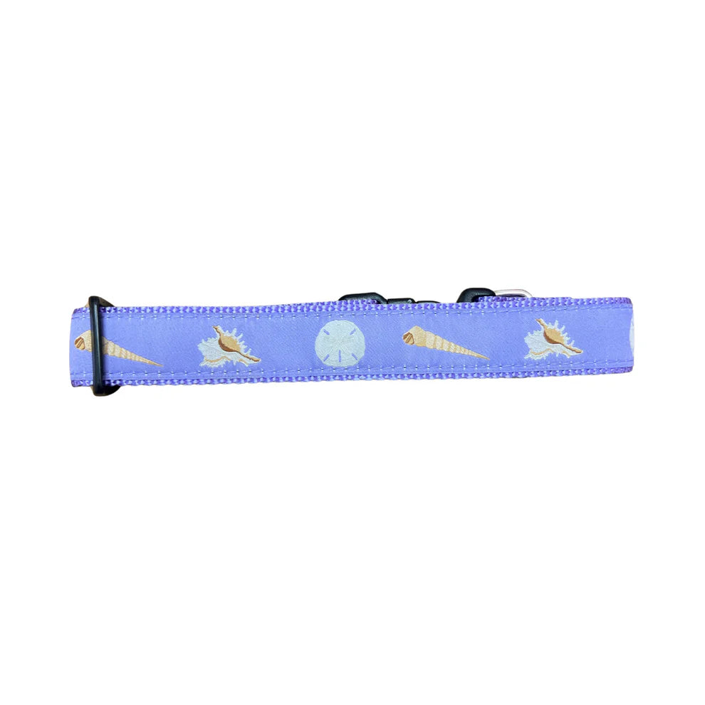 Lilac Seashell Dog Collar