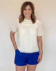 Eyelet Embroidered Blouse