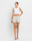 Sage Cuffed Denim Shorts