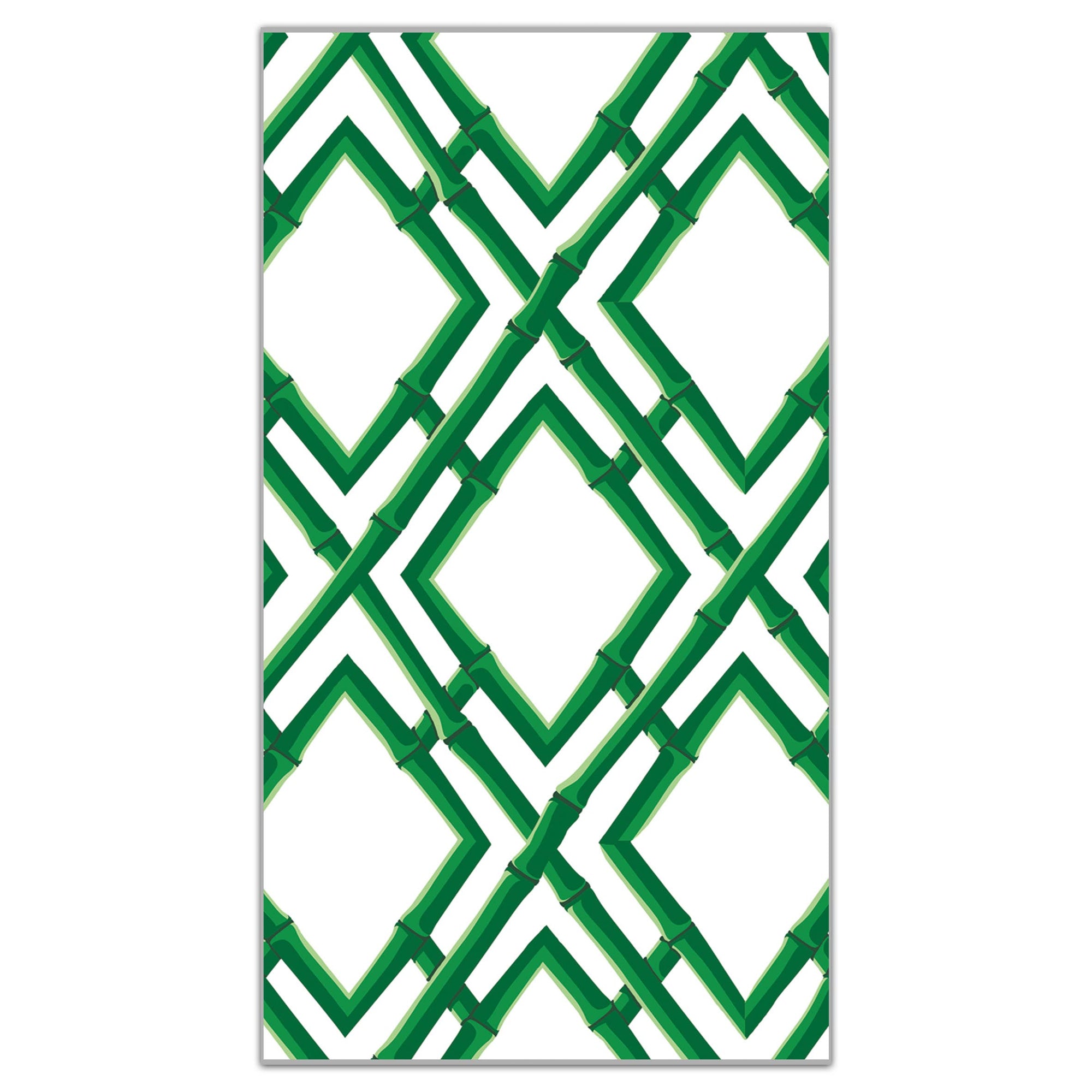 Green Bamboo Trellis Paper Guest Towels