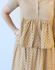 Butterscotch Eyelet Blouse