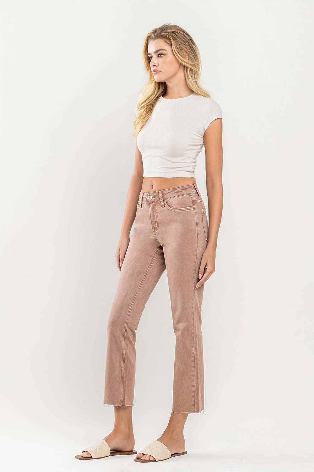 CROP RAW HEM STRAIGHT