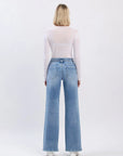 Wide Leg Belted Jeans