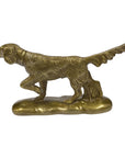Solid Brass Pointer Dog Paperweight