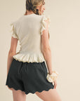Scallop Edge Shorts