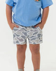 Youth Athletic Short White Camo