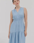 Chambray midi dress