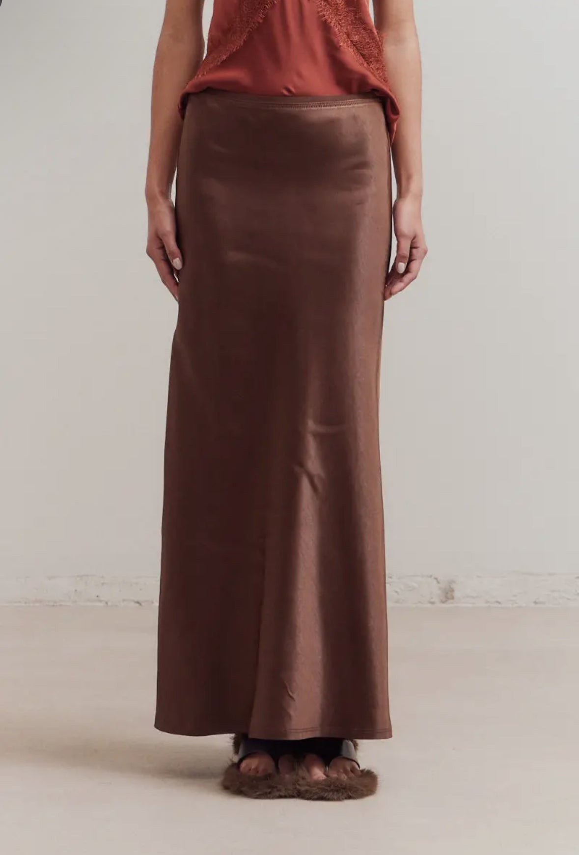 Chocolate Maxi Skirt