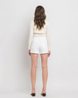 HIGH RISE DENIM SHORTS